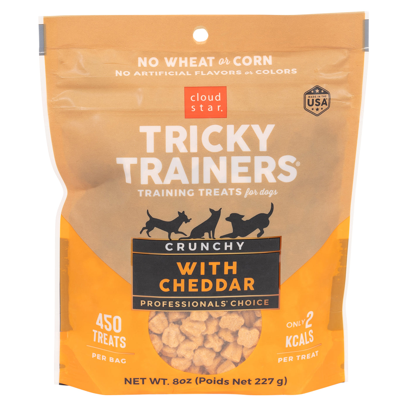 Cloud Star Tricky Trainers Crunchy Cheddar Dog Treats 226 g