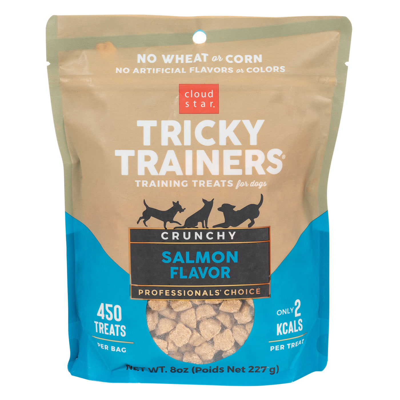 Cloud Star Tricky Trainers Crunchy Salmon Dog Treats 226 g
