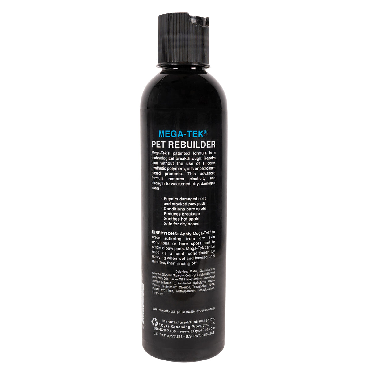 Gel reconstructeur de pelage pour animaux de compagnie Eqyss Mega Tek 236 ml