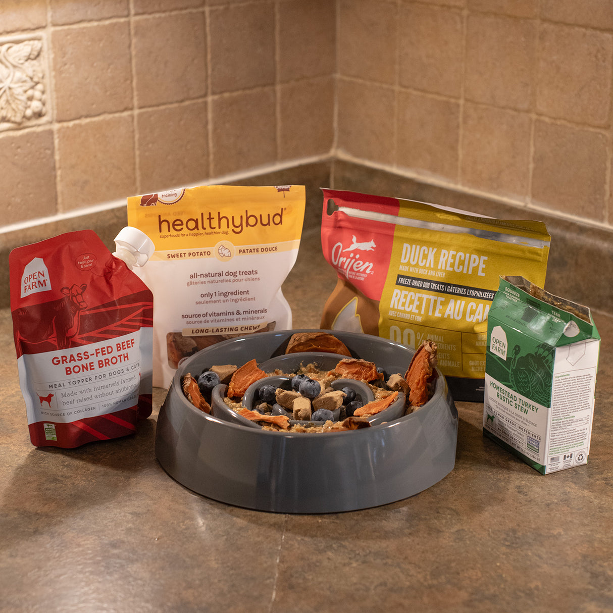 Messy Mutts Interactive Slow Feeder Dog Bowl