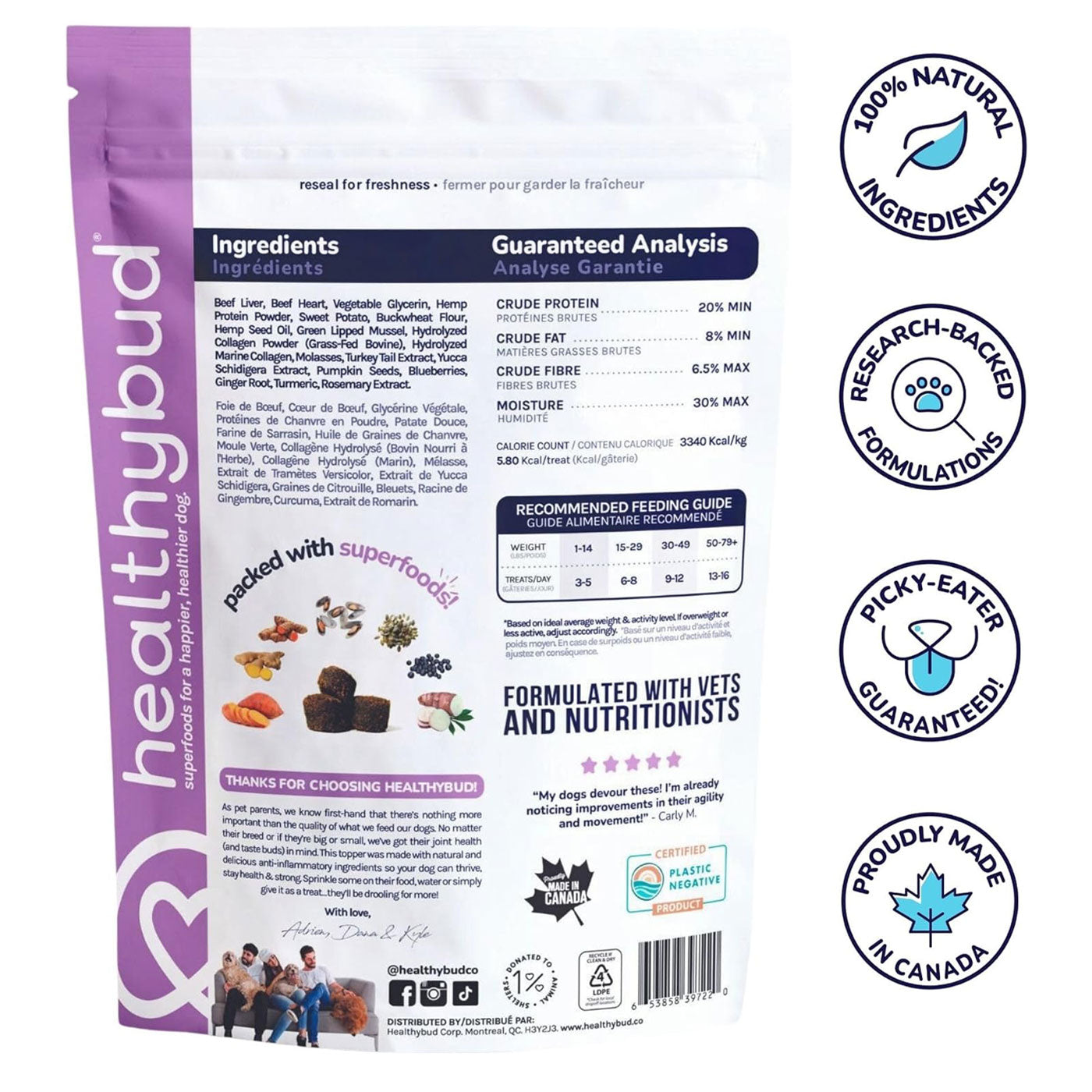 Healthybud Joint Booster Dog Supplement 400 g