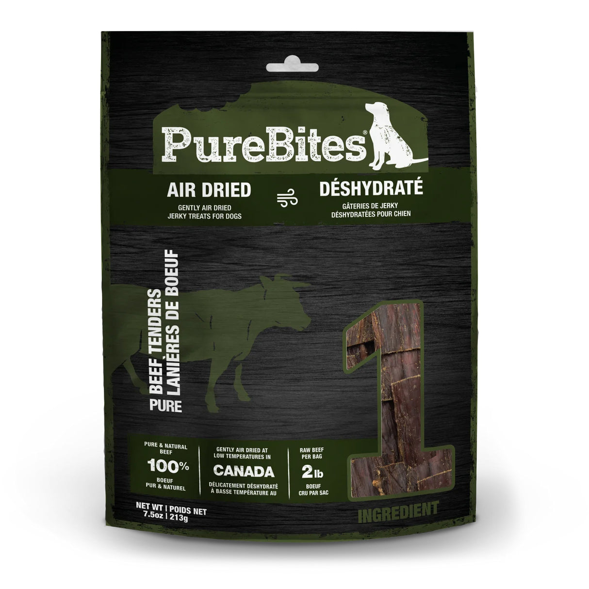 Friandises pour chiens au bœuf séché à l'air PureBites 213 g