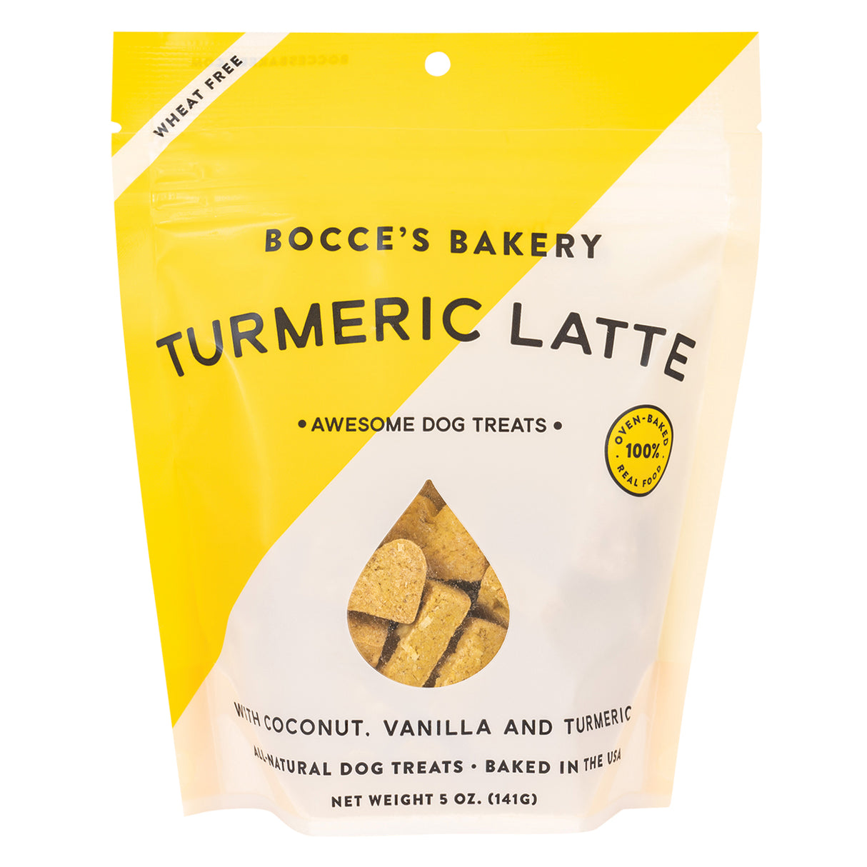Biscuits de base pour chiens Bocce's Bakery Turmeric Latte 141 g