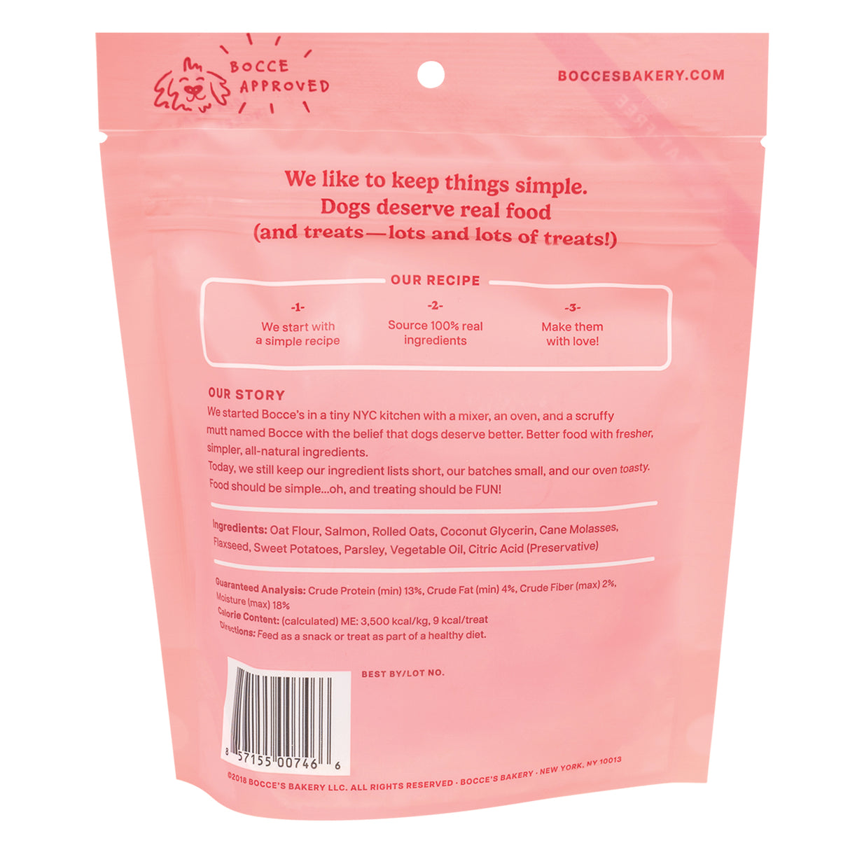 Friandises pour chiens au saumon, moelleuses et tendres, de Bocce's Bakery, 170 g