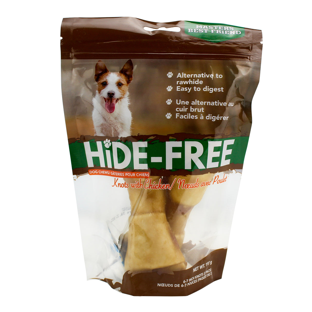 Masters Best Friend Chicken Hide Free Knot Bone Dog Chews 15-18 cm - 2 Pack