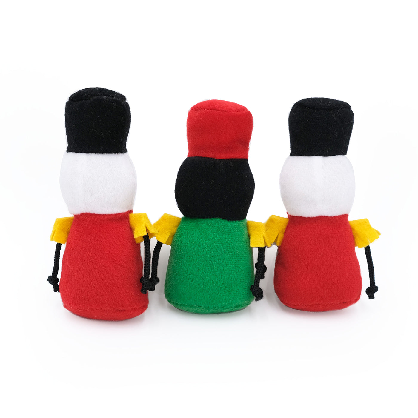 ZippyPaws Holiday Miniz Nutcrackers - 3 Pack