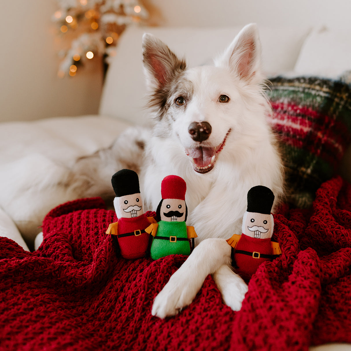 ZippyPaws Holiday Miniz Nutcrackers - 3 Pack