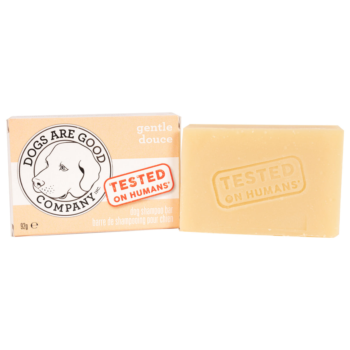 Dogs Are Good Co. Barre de shampooing doux au lait de chèvre 92 g
