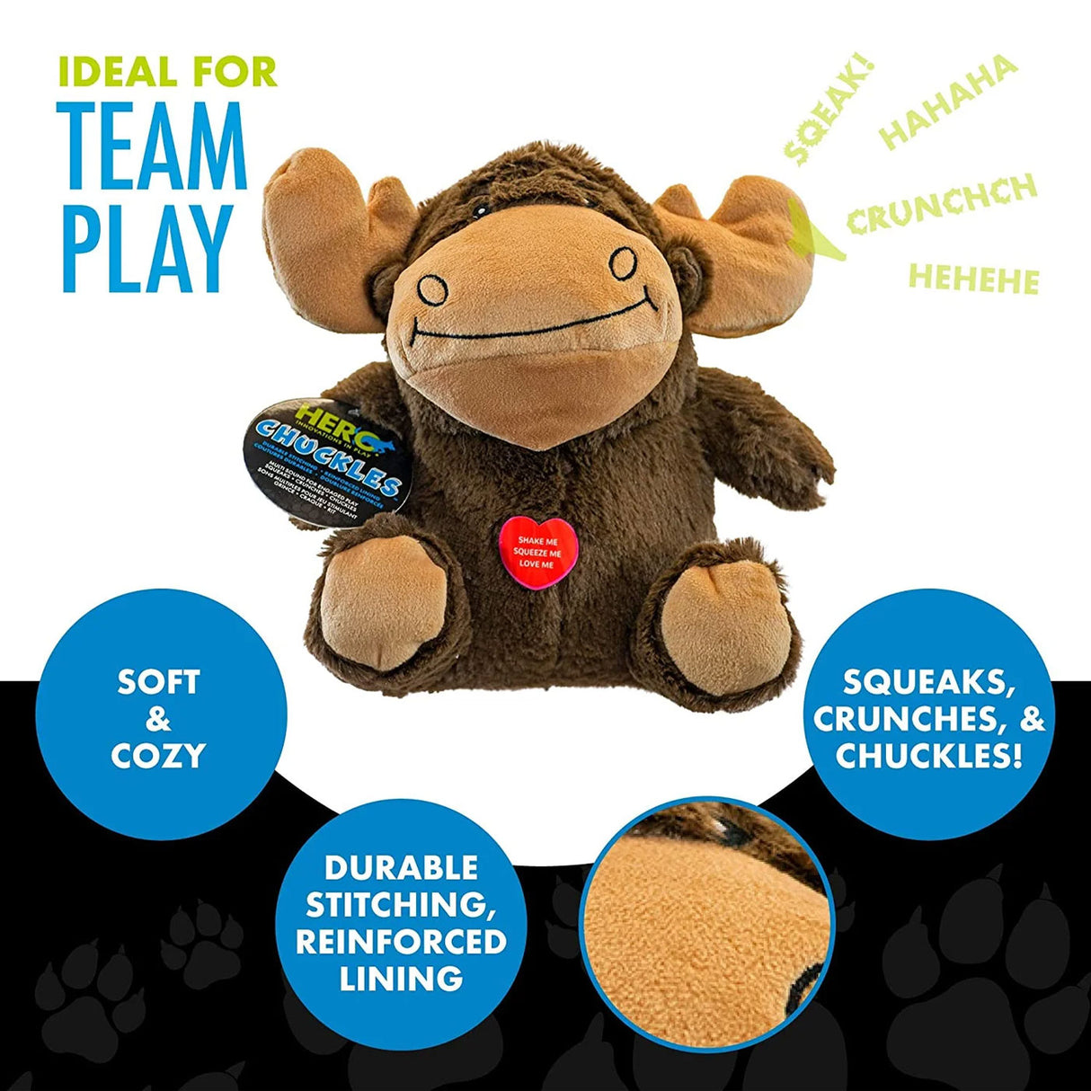 Hero Dog Toy Chuckles Moose 2.0