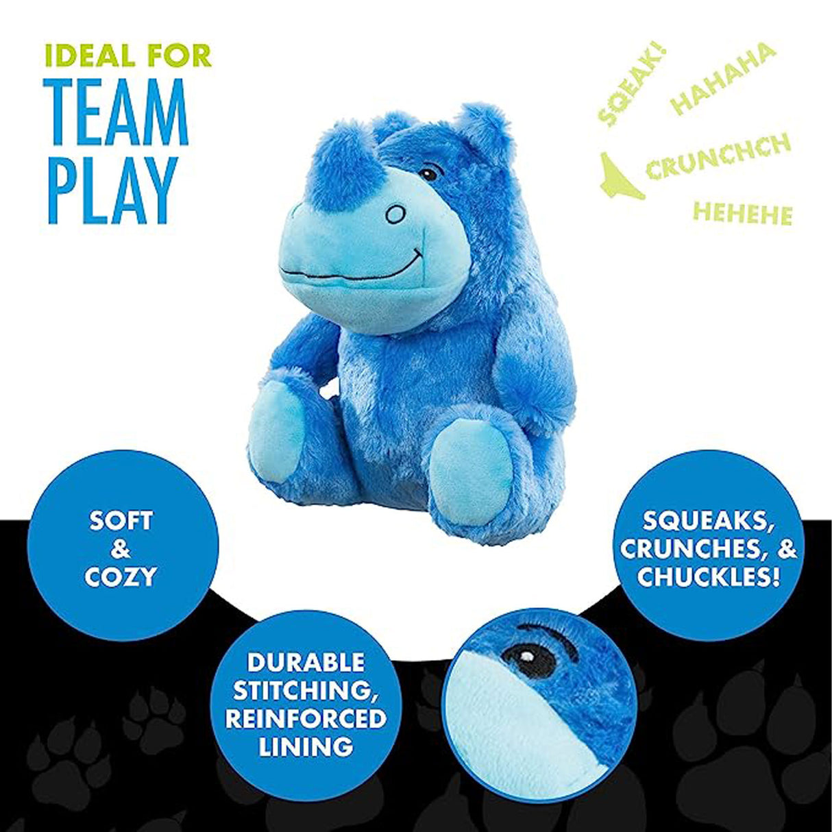 Hero Dog Toy Chuckles Rhino 2.0