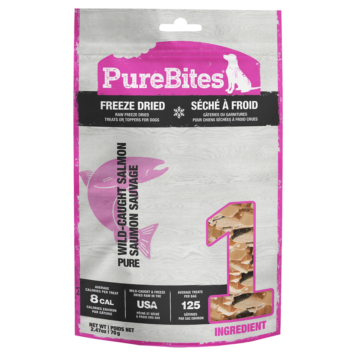 PureBites Freeze Dried Salmon Dog Treats 70 g