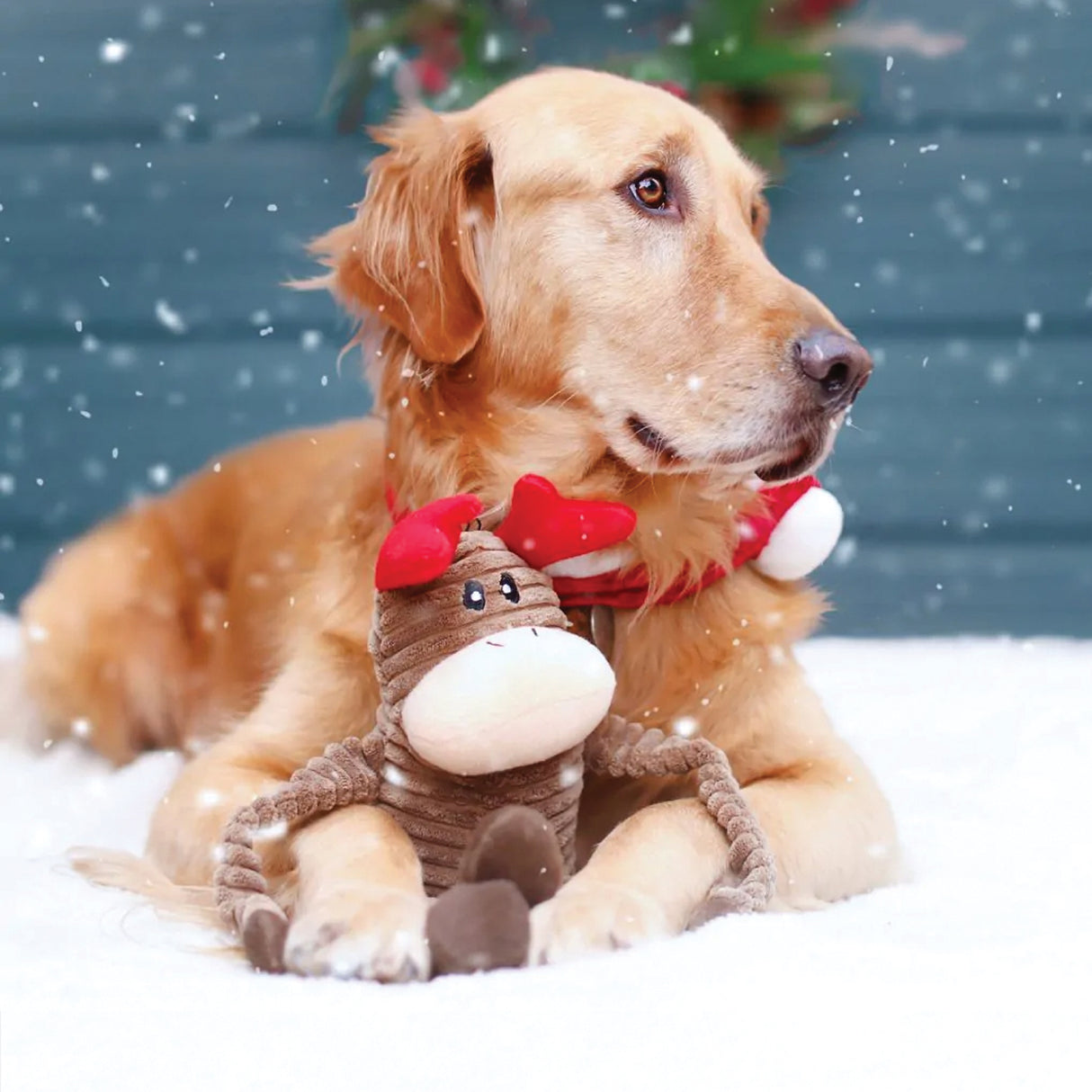 ZippyPaws Holiday Crinkle Reindeer