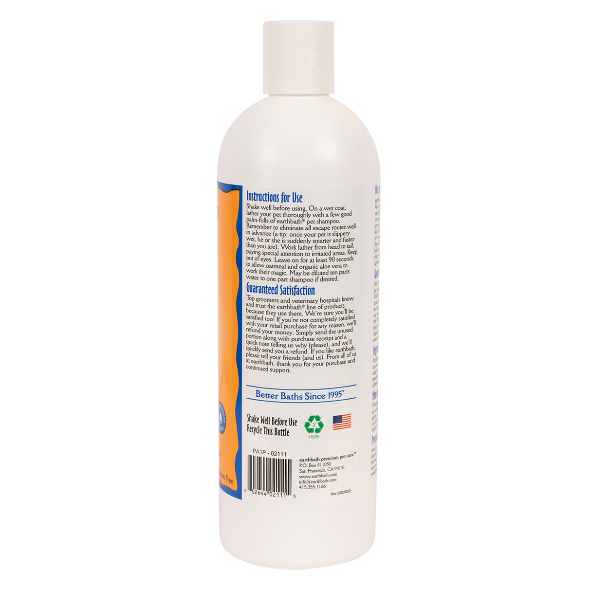 Earthbath Oatmeal & Aloe Shampoo 472 mL