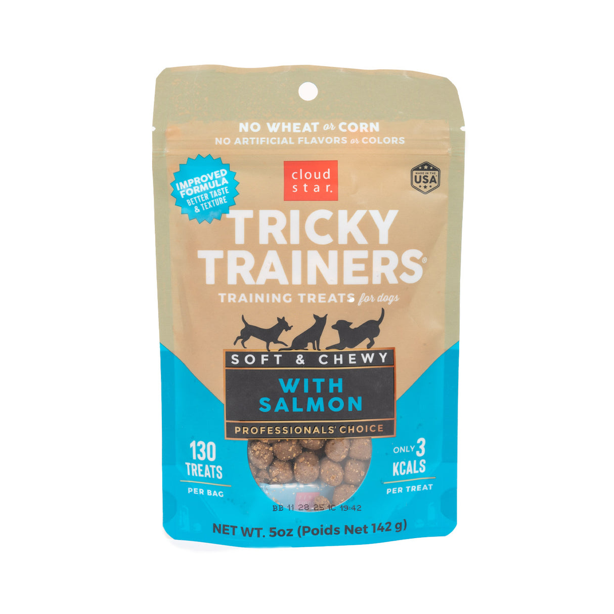 Cloud Star Tricky Trainers Chewy Salmon Dog Treats 141 g