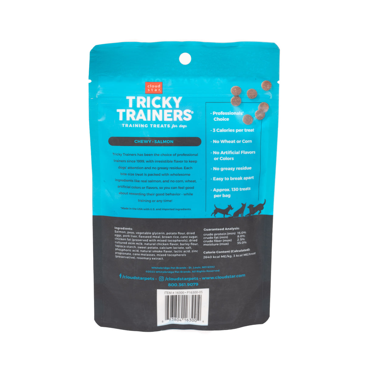 Cloud Star Tricky Trainers Chewy Salmon Dog Treats 141 g