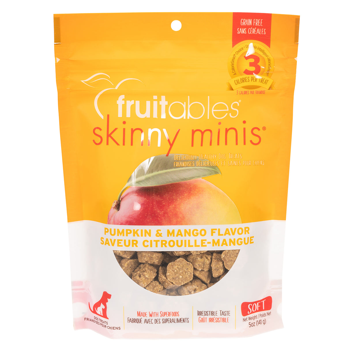 Fruitables Skinny Minis Chewy Pumpkin & Mango Dog Treats 141 g