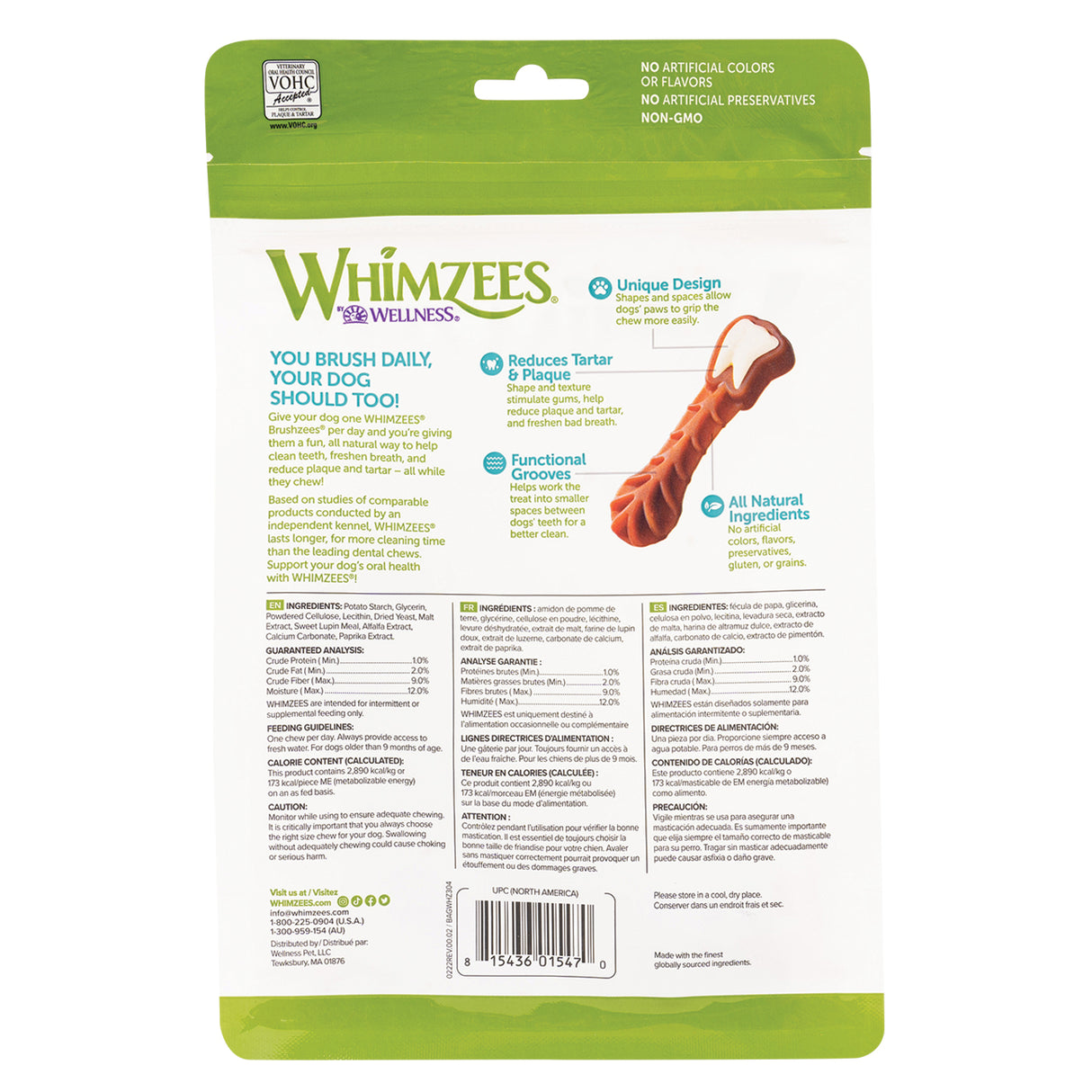 Whimzees Toothbrush Star Value Pouch