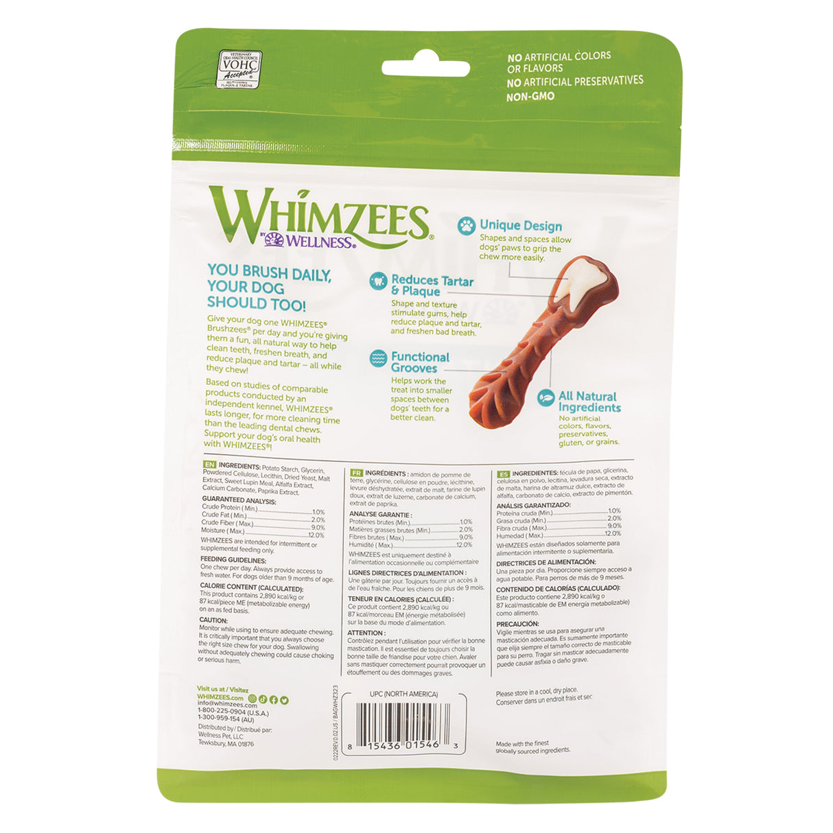 Whimzees Toothbrush Star Value Pouch