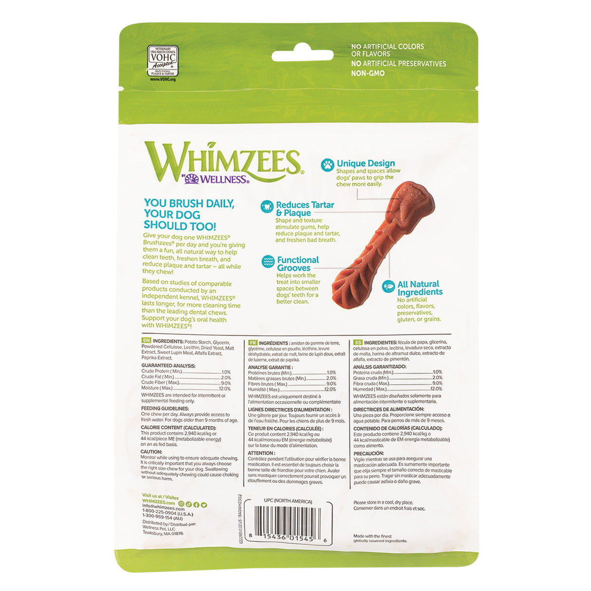Whimzees Toothbrush Star Value Pouch