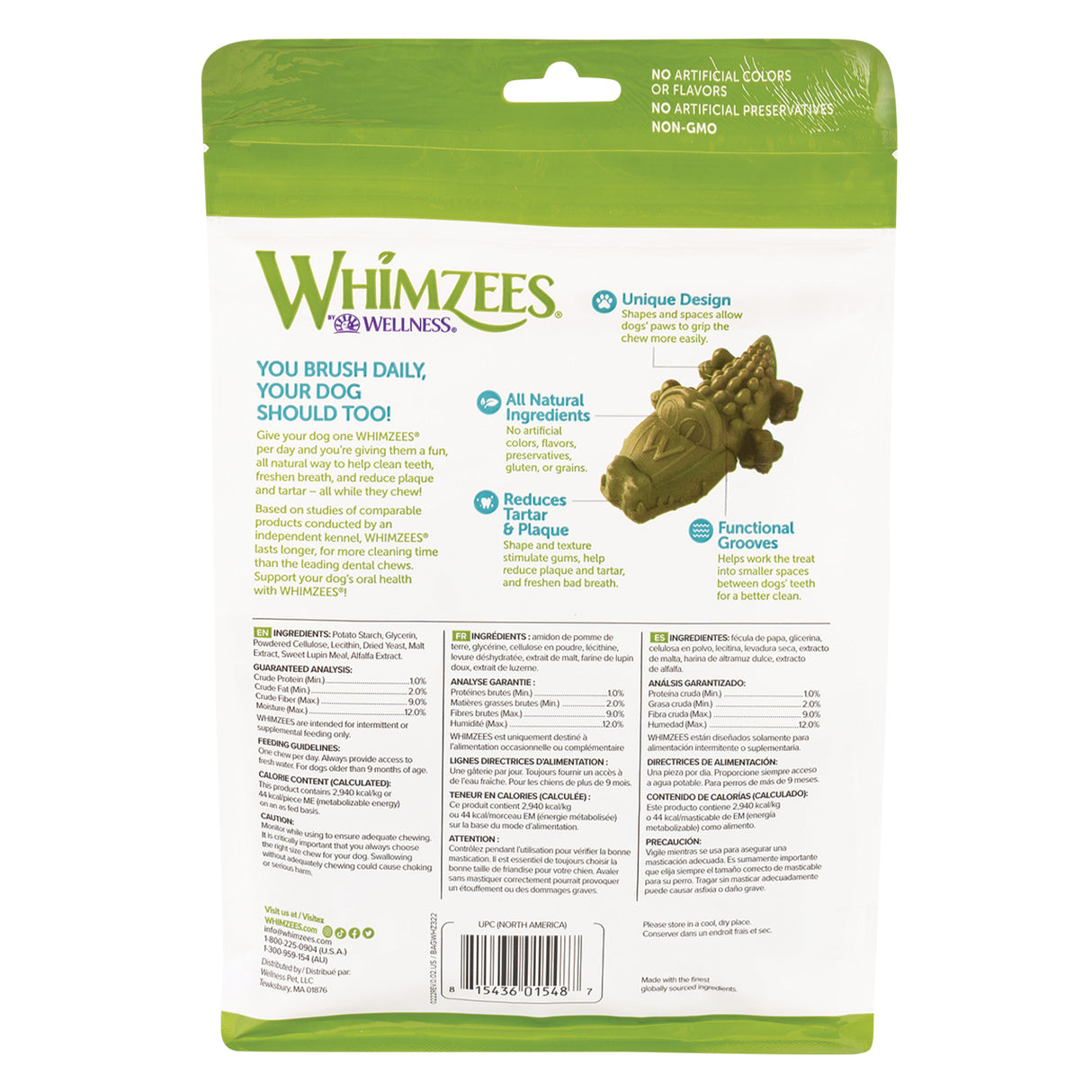 Whimzees Alligator Value Pouch 360 g