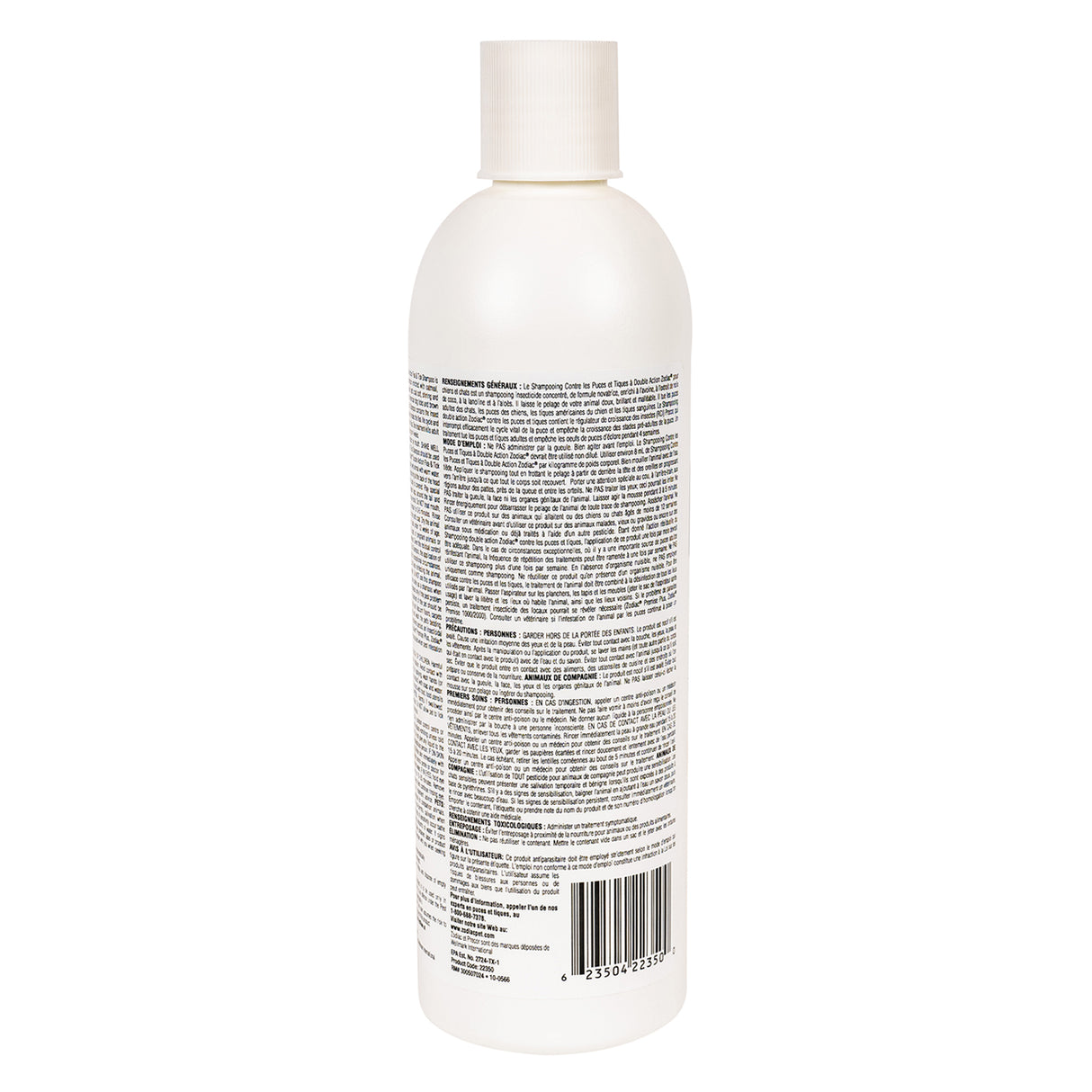 Zodiac Double Action Pet Flea & Tick Shampoo 355 mL