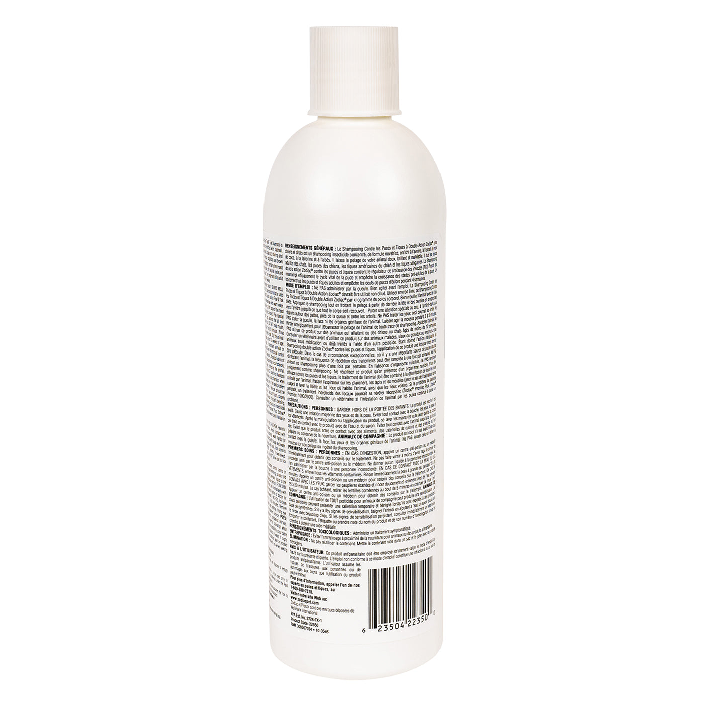 Zodiac Double Action Pet Flea & Tick Shampoo 355 mL
