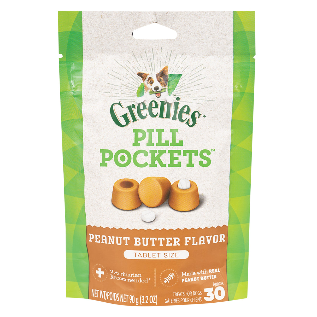 Greenies Pill Pockets Peanut Butter Dog Tablets 90 g