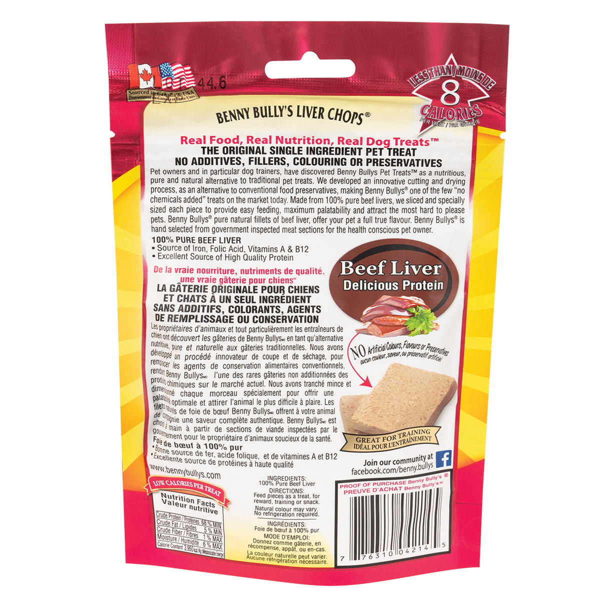Benny Bully's Liver Chops Dog Treats 40 g