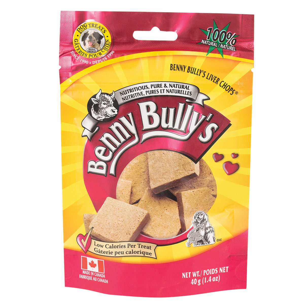 Benny Bully's Liver Chops Dog Treats 40 g