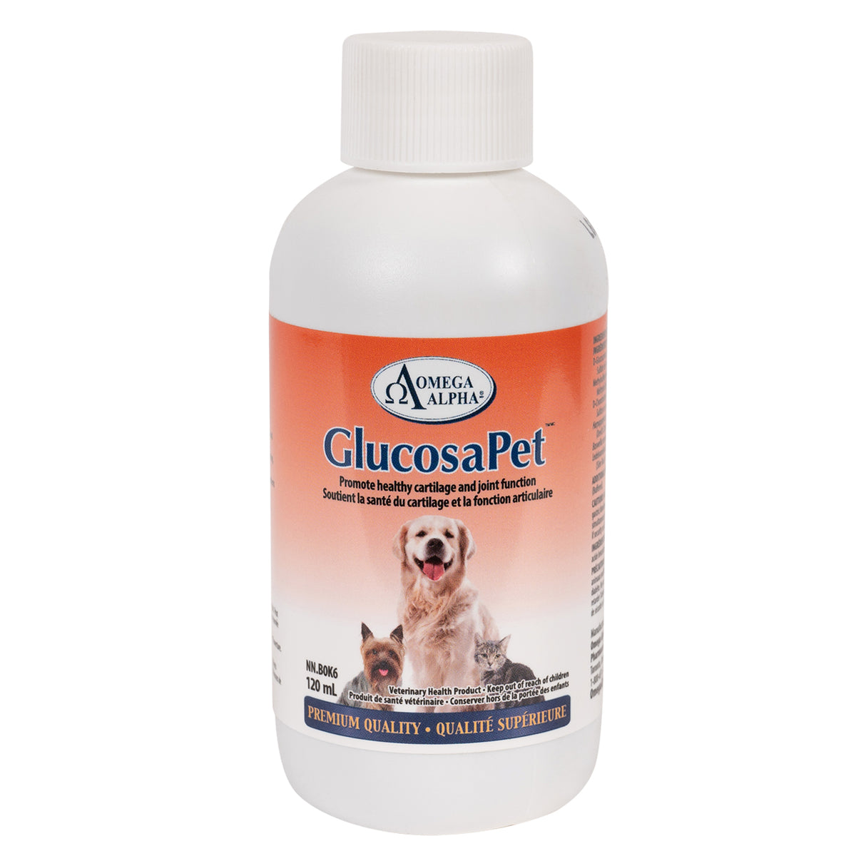 Omega Alpha GlucosaPet Pet Supplement 120 mL