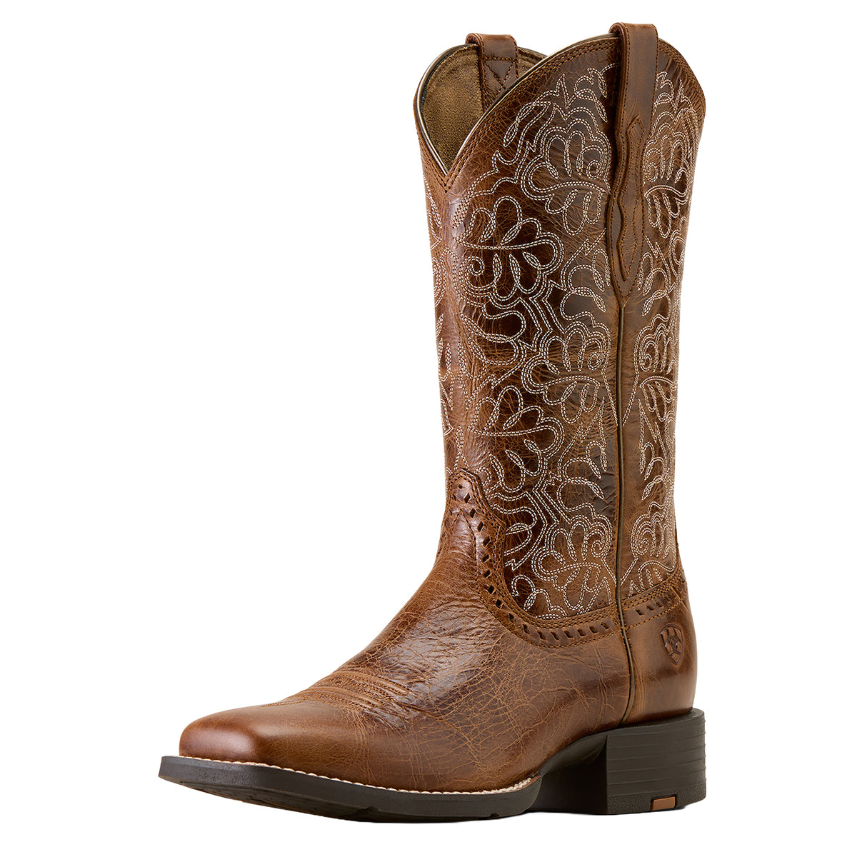Bottes western Ariat Round Up Remuda à bout carré large