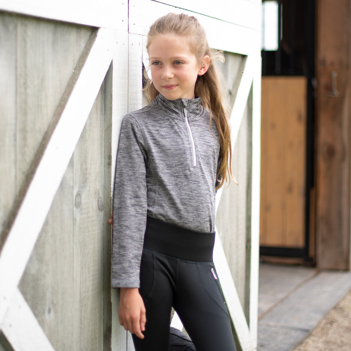 TemTeq Chemise performance Elisa Quarter Zip de TemTeq - Enfants