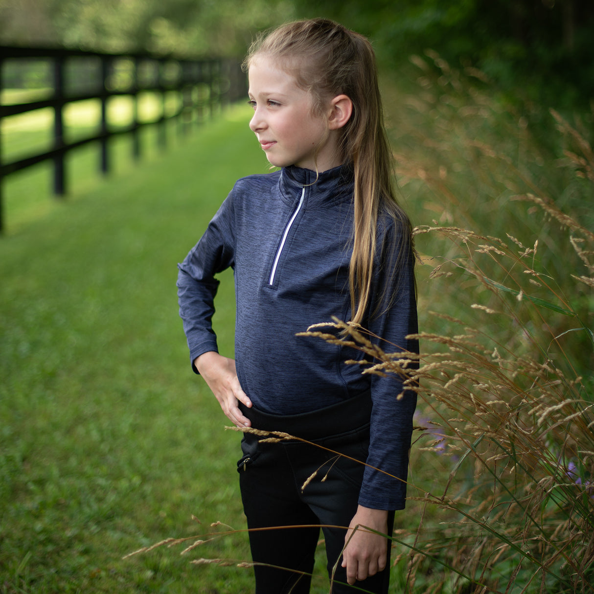 TemTeq Chemise performance Elisa Quarter Zip de TemTeq - Enfants