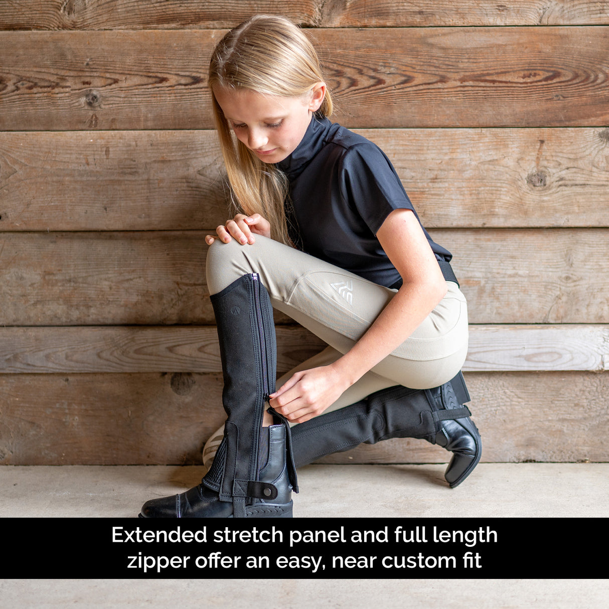 Auken FitMe Triumph Synthetic Half Chaps - Kids'