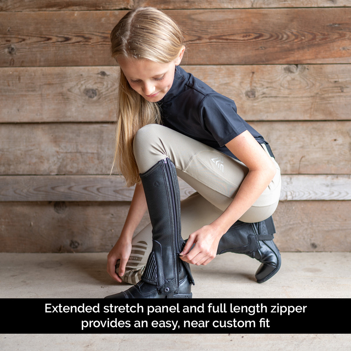 Auken FitMe Aspire Leather Half Chaps - Kids'