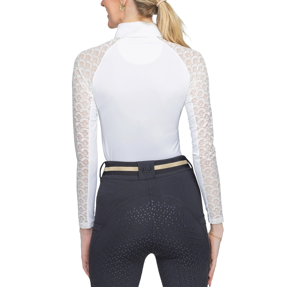 Kastel Denmark Long Sleeve Lace Trim Shirt