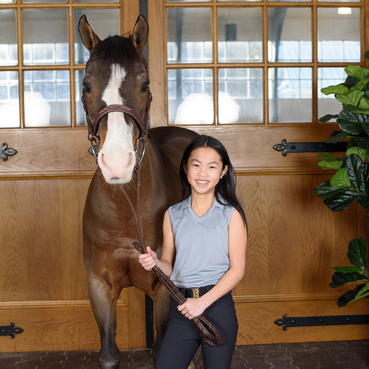 Polo fonctionnel sans manches Finley de TemTeq - Enfants