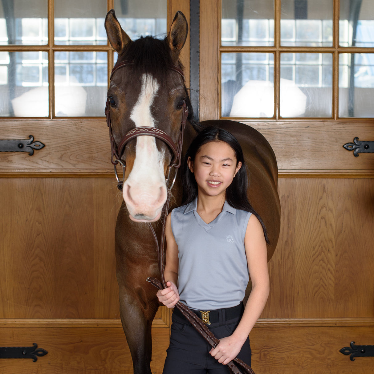Polo fonctionnel sans manches Finley de TemTeq - Enfants