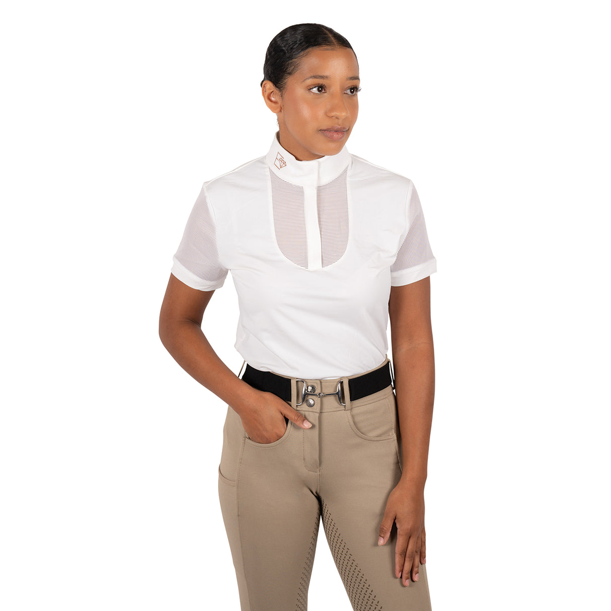 Chemise de concours à manches courtes Elation Diamond Chiara
