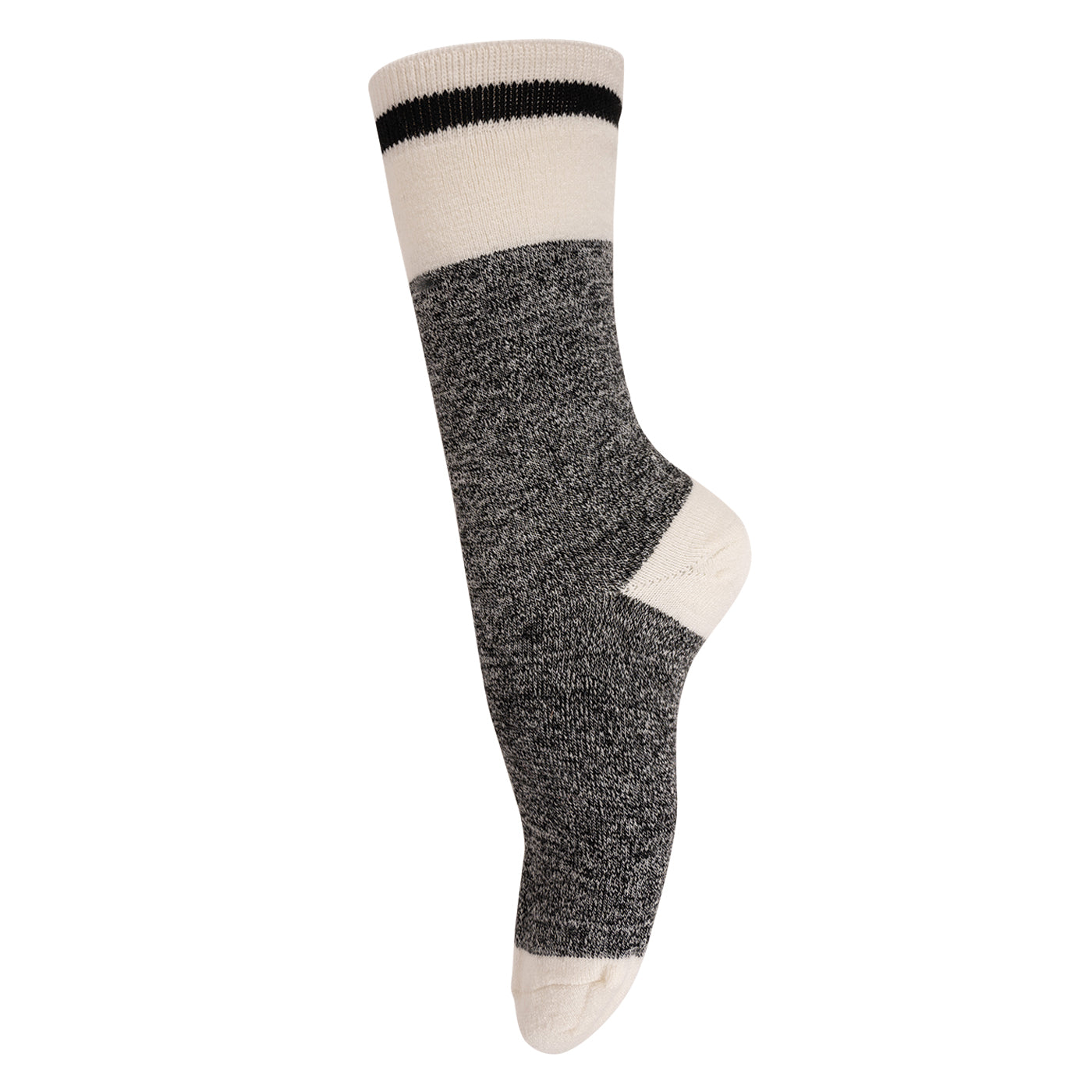 Heat Holders Ultra Lite Lana Cream Block Twist Crew Sock