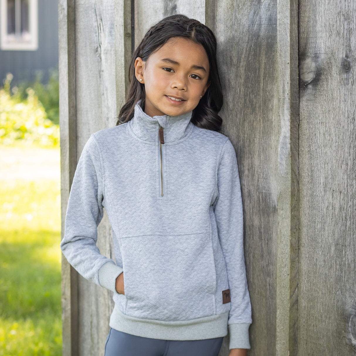 Aerion Adelia Quarter Zip Quilt Sweatshirt - Kids'