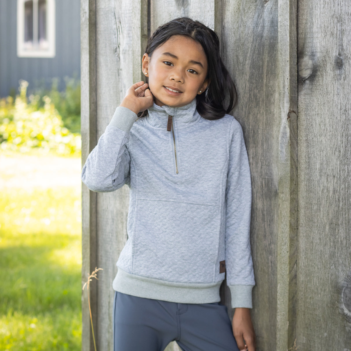 Aerion Adelia Quarter Zip Quilt Sweatshirt - Kids'