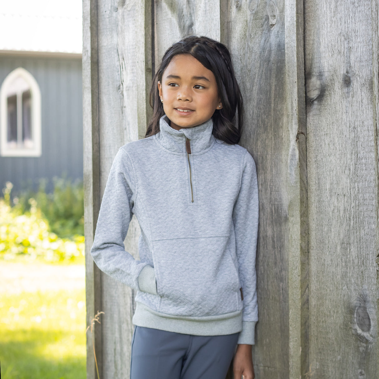 Aerion Adelia Quarter Zip Quilt Sweatshirt - Kids'