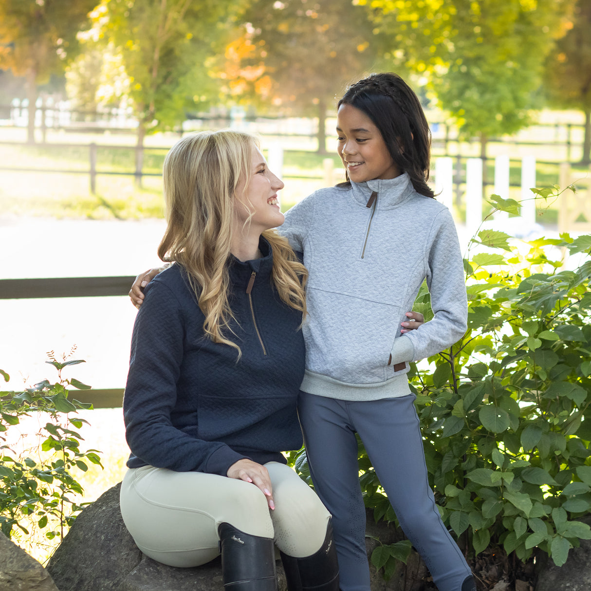 Aerion Adelia Quarter Zip Quilt Sweatshirt - Kids'