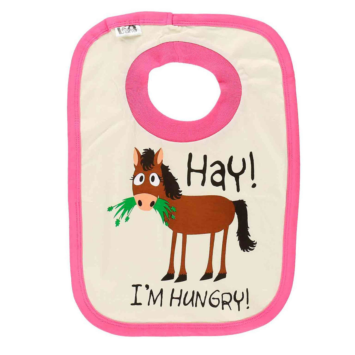 Lazy One Hay I'm Hungry Infant Bib