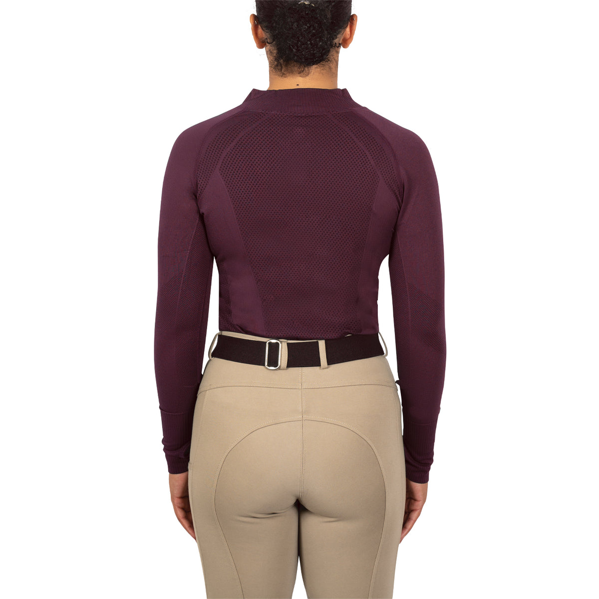 TemTeq Liso Seamless Quarter Zip Long Sleeve Top