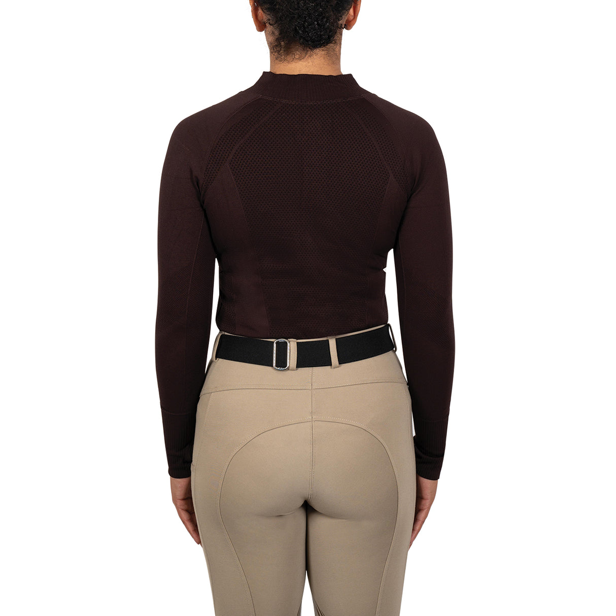 TemTeq Liso Seamless Quarter Zip Long Sleeve Top