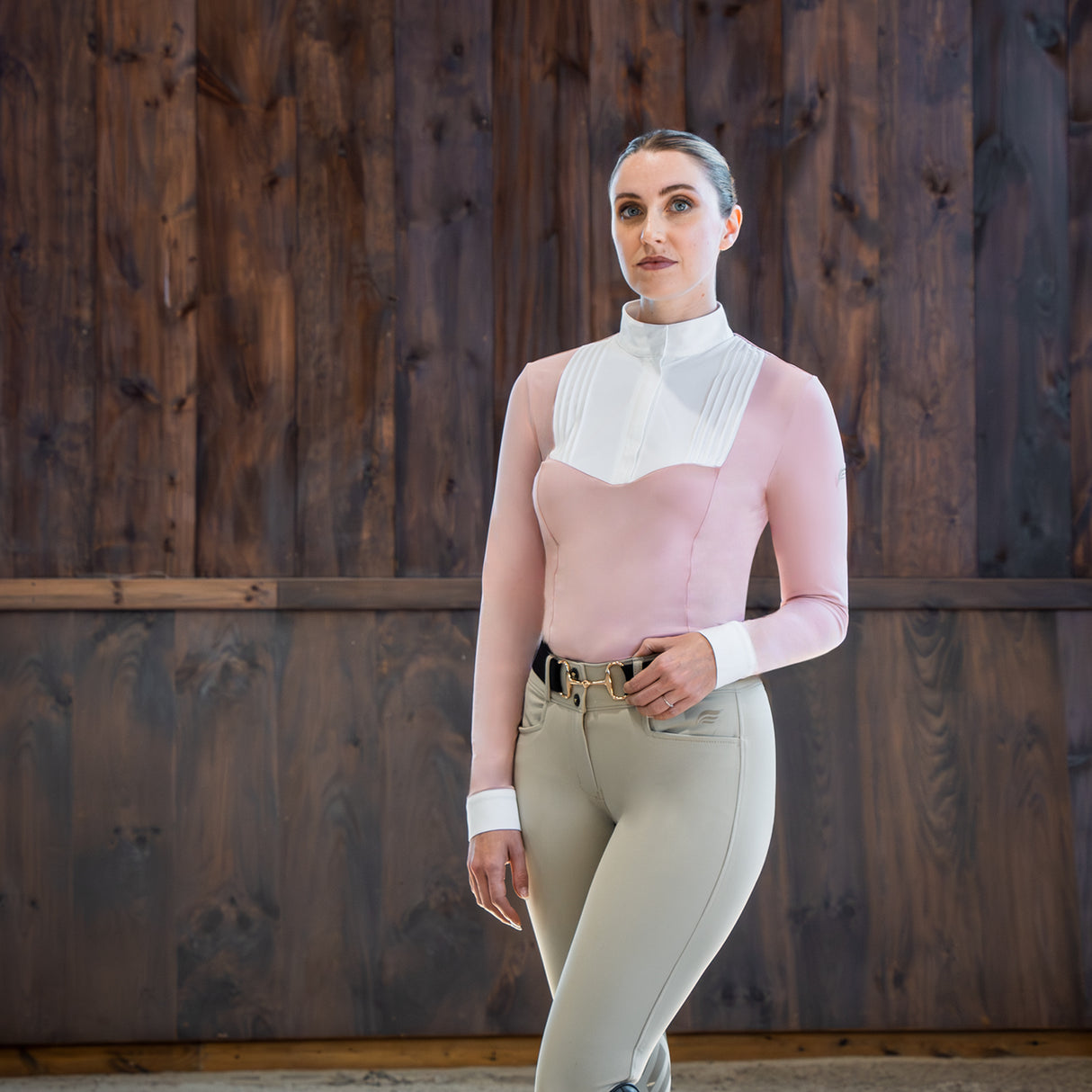 Nikara Emilia Pleat Bib Long Sleeve Show Shirt