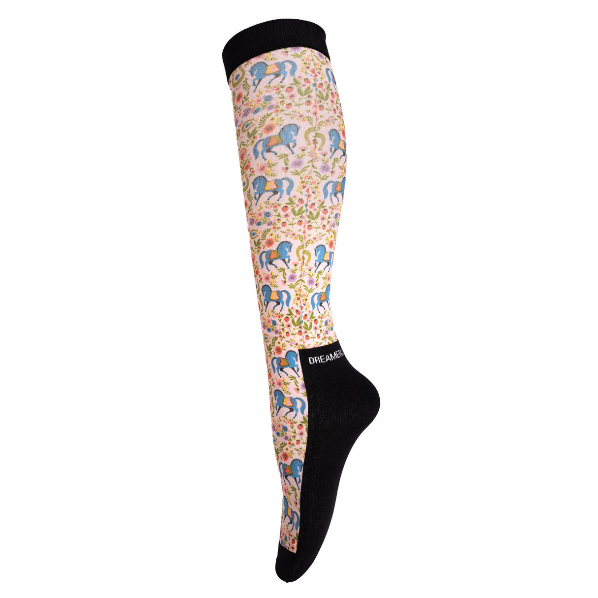 Dreamers & Schemers Horse Floral Boot Socks