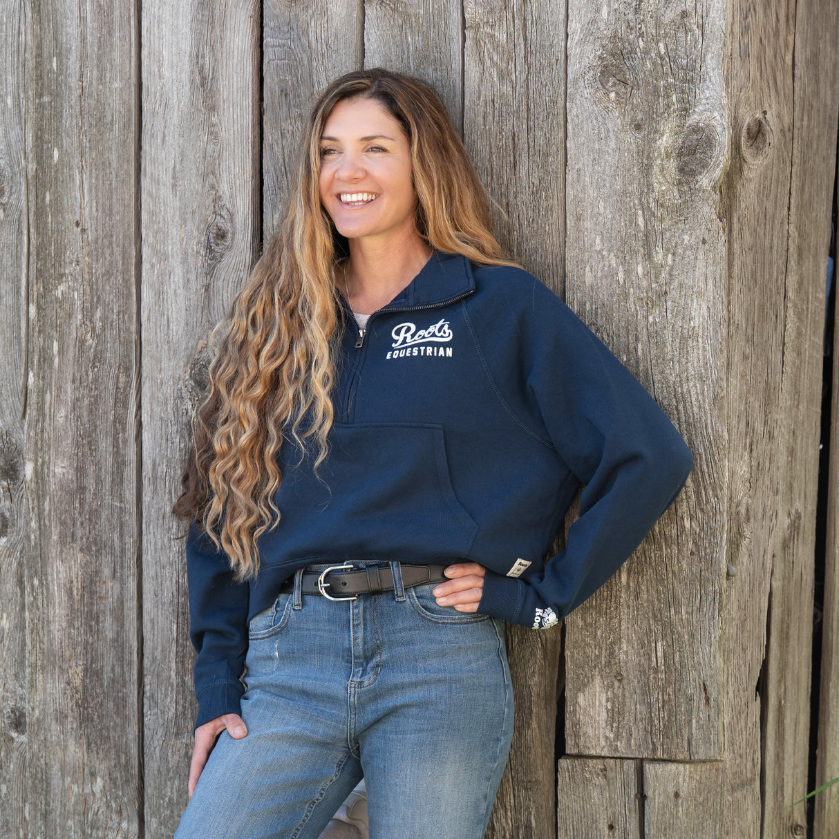 Roots Equestrian Cooper Half Zip Sweatshirt